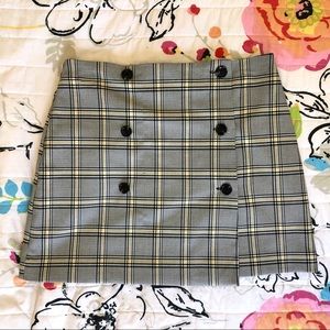 plaid mini skirt
